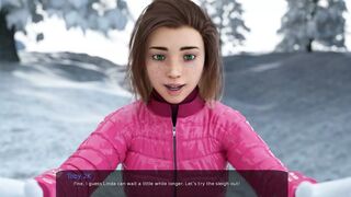 Snowy Sleigh Ride with Miss Kitty2K