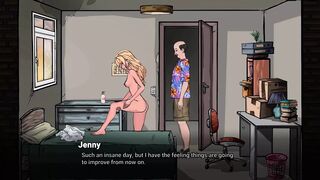 Blonde Babe Naughtily Snatches a Box of Pizza and Gets Playfully Handcuffed for It